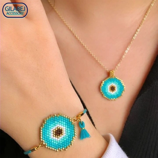 Turquoise Necklace & Bracelet Set Code 3015 1