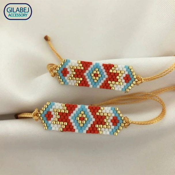 Miyuki Hexagonal Sliding Bracelet 3045