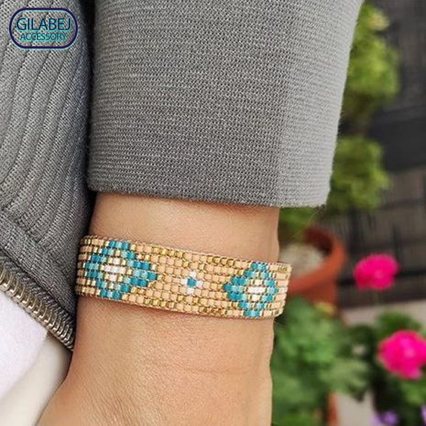 Miyuki Bracelet Blue 3