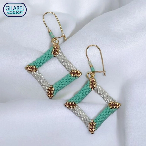 Miyuki Square Earrings 4