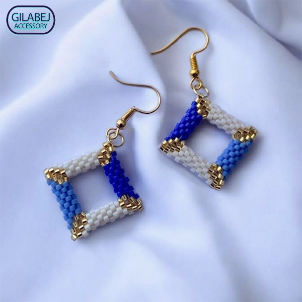 Miyuki Square Earrings 3